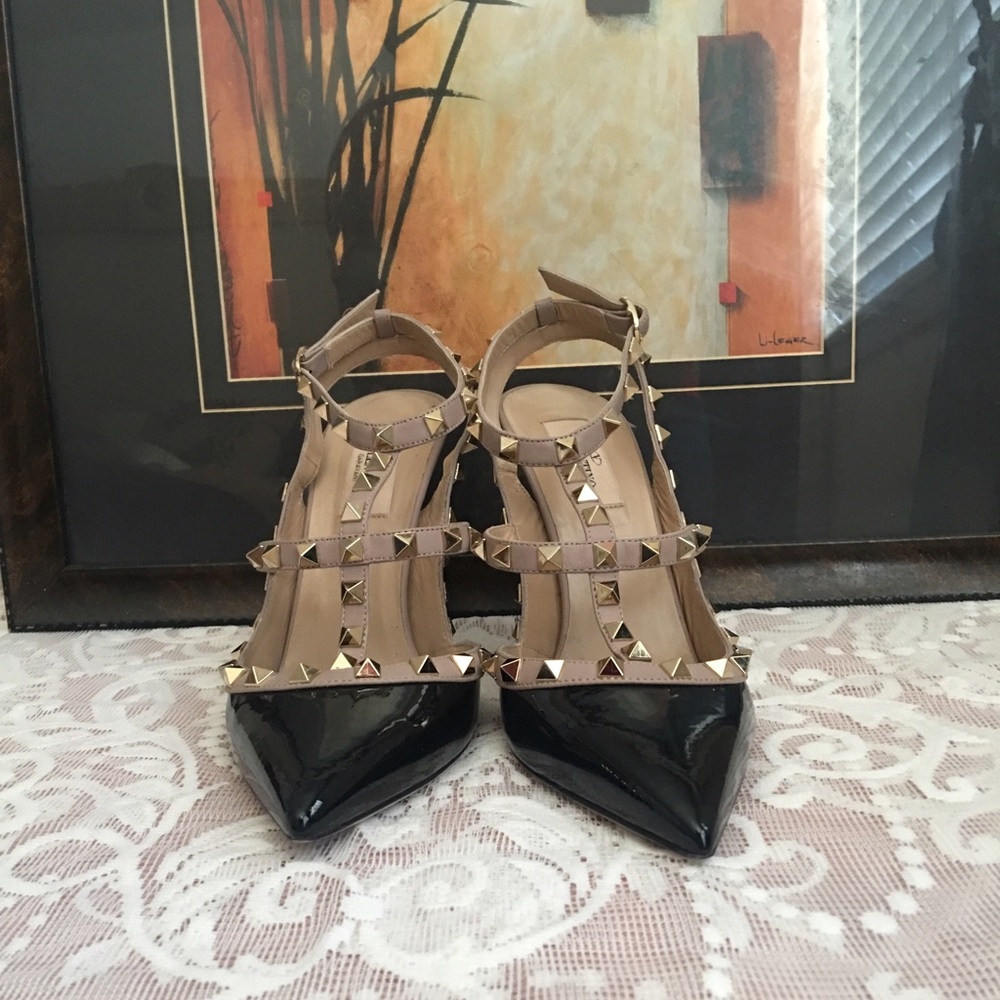 'Rockstud' T-Strap Pump (Women)